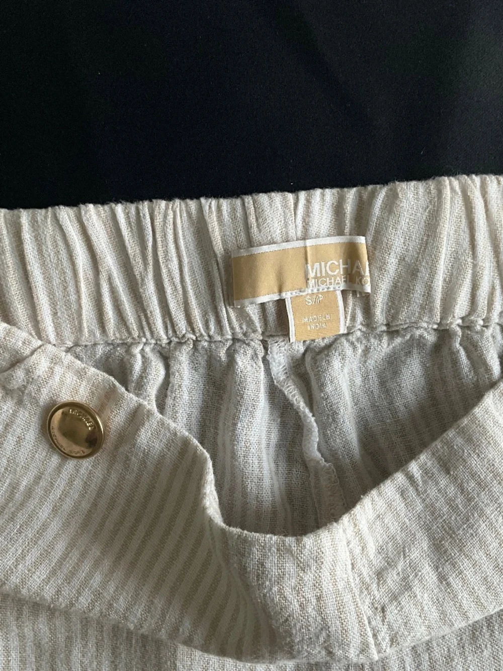 Michael Kors Linen Wide-Leg Pants